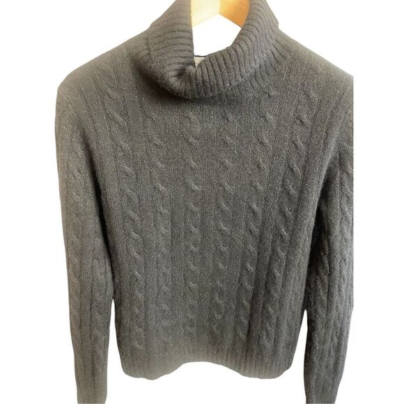Wendy B black cashmere Turtleneck P/LG $45.00 - Picture 3 of 5